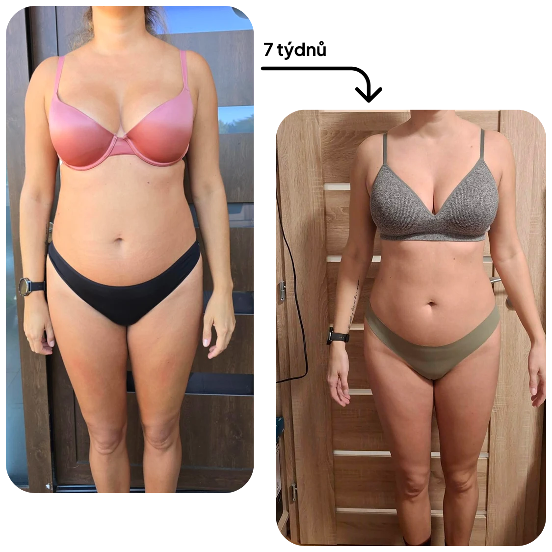 Proměna klientky – před a po