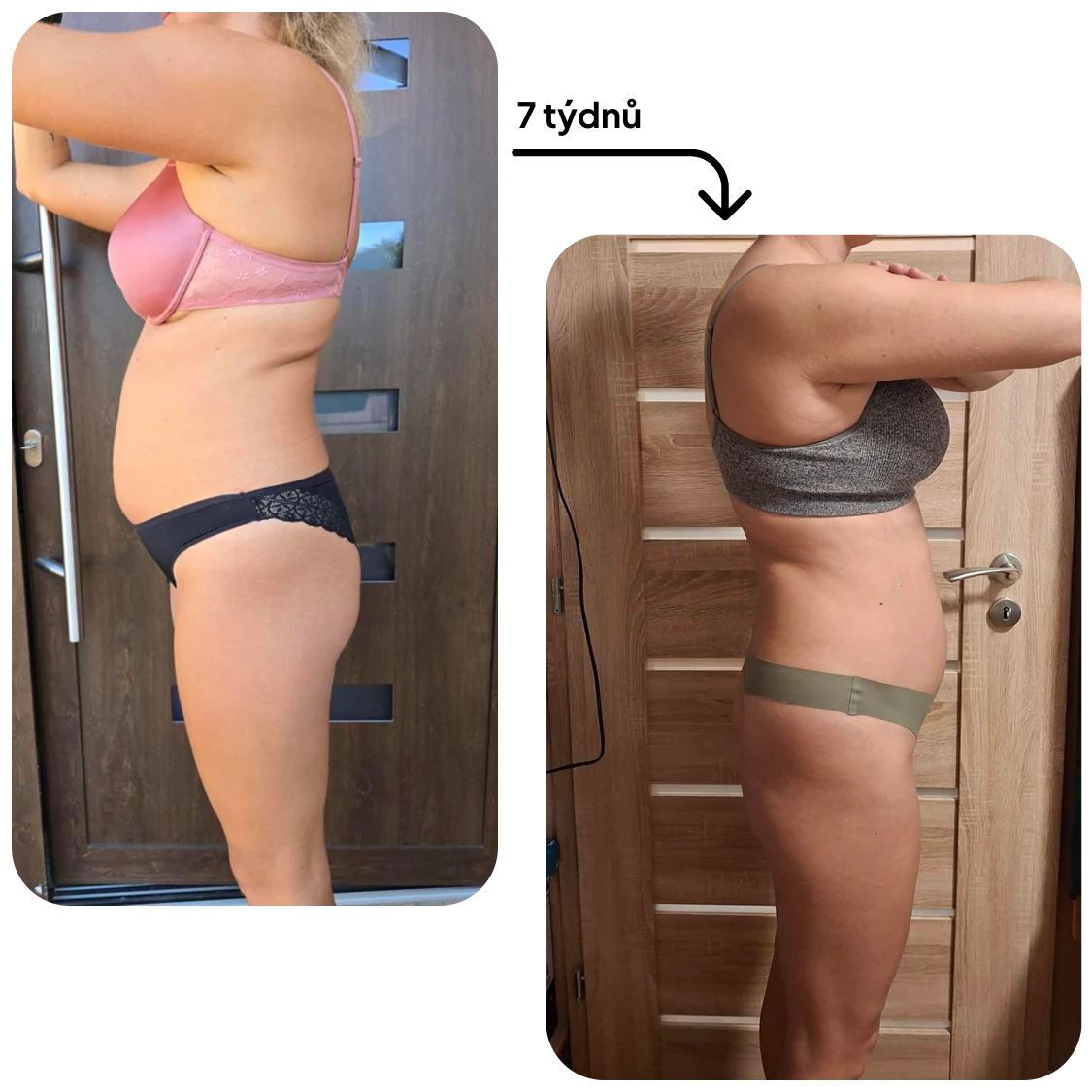 Proměna klientky – před a po